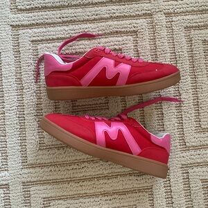 Steve Madden Red and Pink Sneakers
